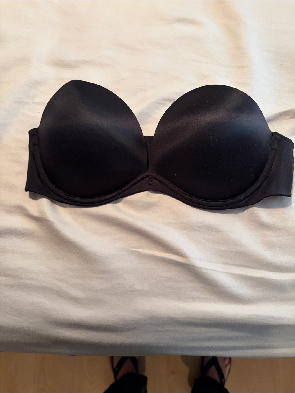 Victoria's Secret Black Strapless Smooth Bandeau Bra